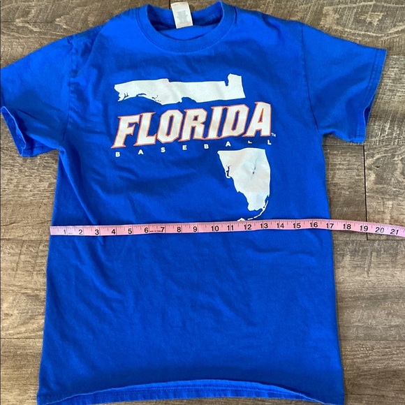 Blue and White Florida Graphic Short Sleeve Tee UF GATORS - Picture 1 of 4